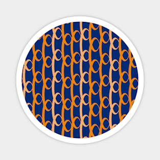 Orange hoop chain Magnet